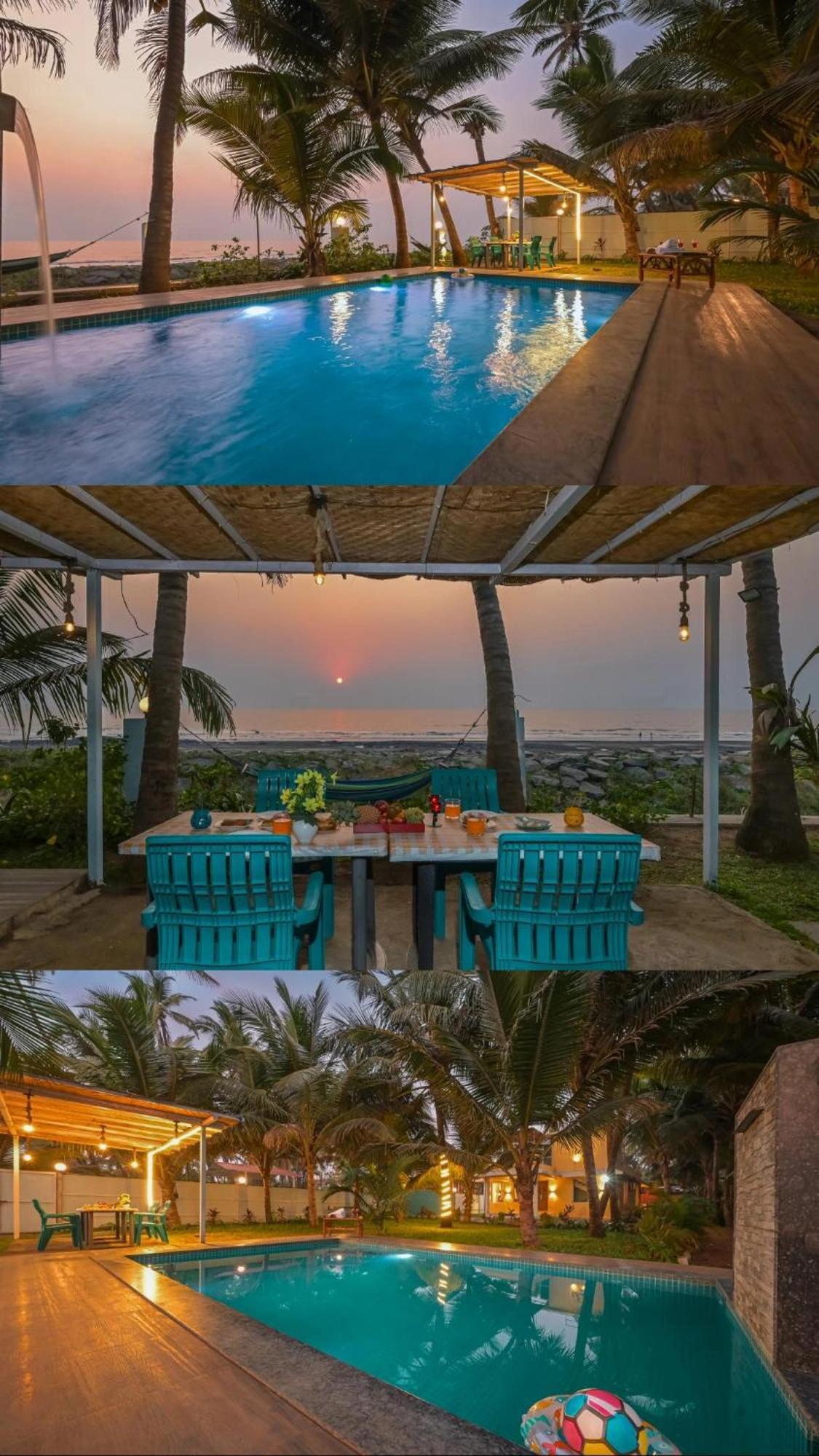 En Ocean Infinity Pool Villa Overlooking Sea ,Beach Touch Alībāg Exterior foto